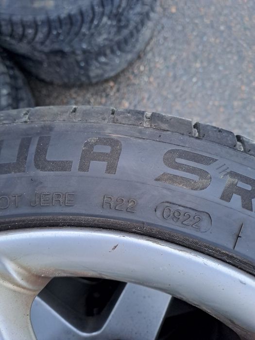 Jante R17 5x108 + cauciucuri  aprope noi volvo v50 2010 205/50ZR17 se