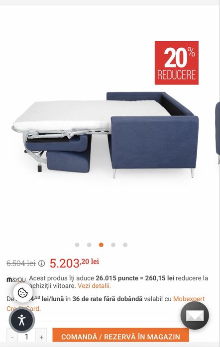 Canapea extensibila Mobexpert