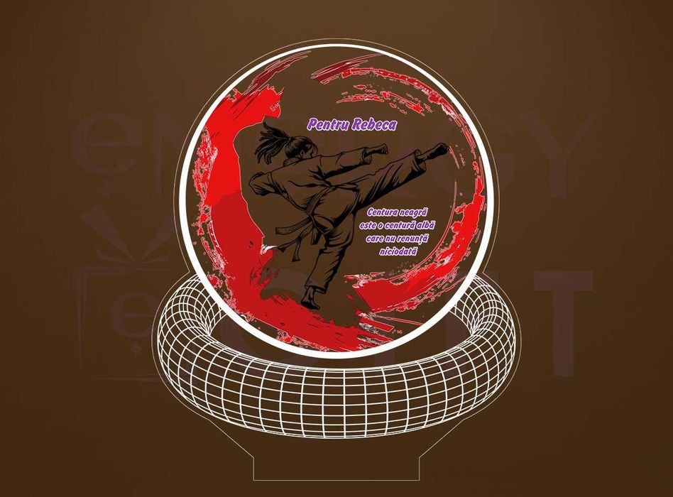 Lampa Led Personalizata – Karate