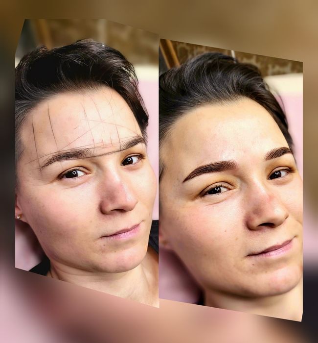 Ламинирование ресниц и бровей. Перманентный макияж губ,  бровей