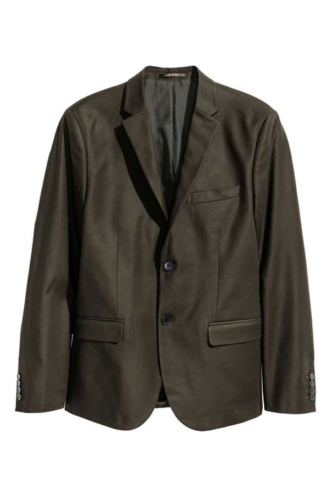 costum H&M mar. 50/52 verde inchis nou, cu eticheta, talie=90/100 cm.