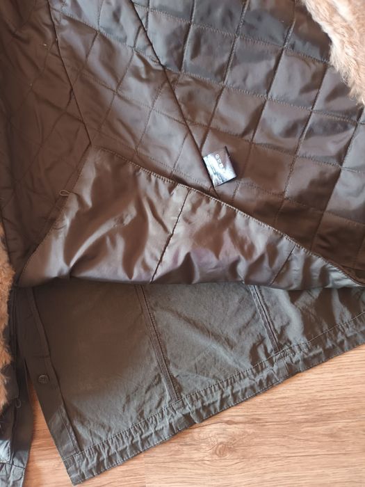 Парка с естествена заешка кожа