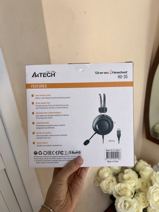 Наушники usb a tech hu 35