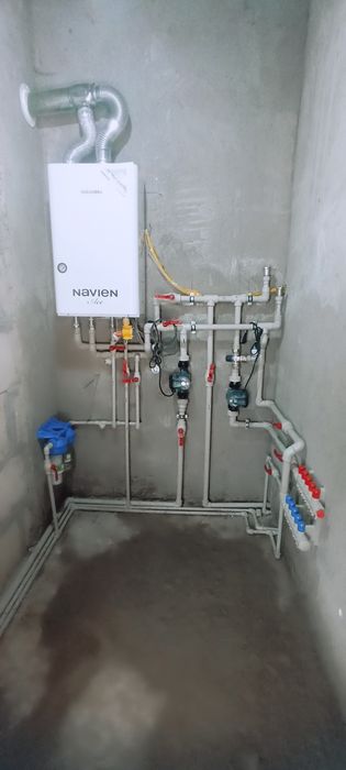 Сантехника установка котел