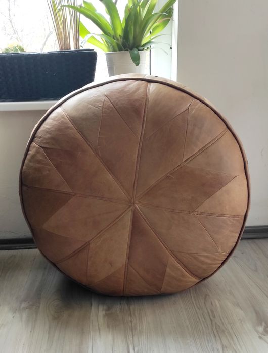 Кожен пуф,кожена табуретка