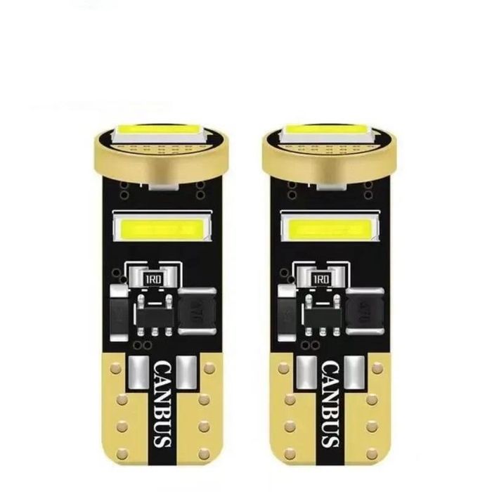 комплект 2броя led диодни габаритни крушки fls6045, t10  2070 3 ...