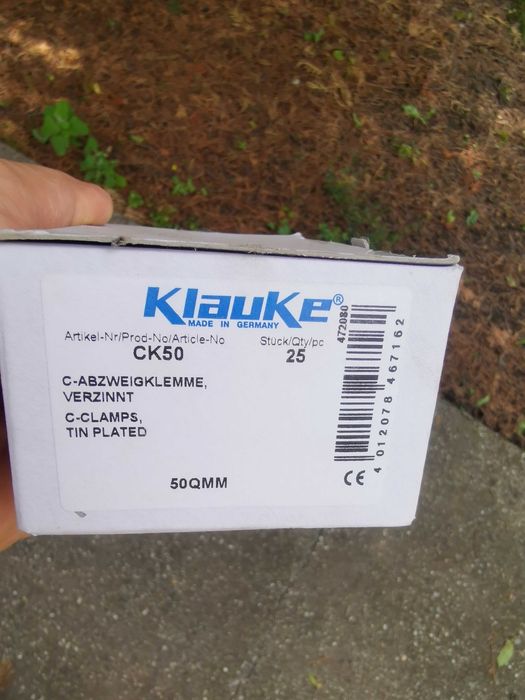 vand Clema imbinare / derivatie prin sertizare tip C, CK 50/50 si CK 25-50/25-50 si tip O, O 50/50