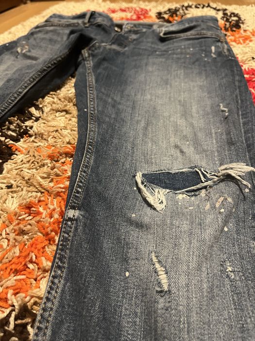 Blugi rupti Slim-Fit Zara,  42