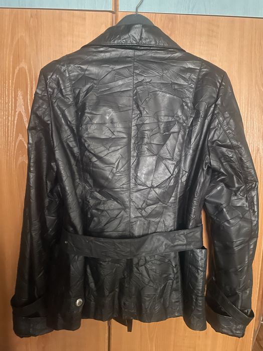 Яке от еко кожа, с намачкан ефект