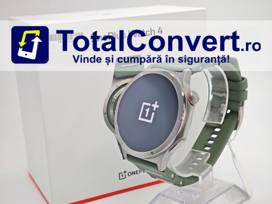 OnePlus Watch 4 Green Titanium cutie, Garantie 24 luni | #R94434
