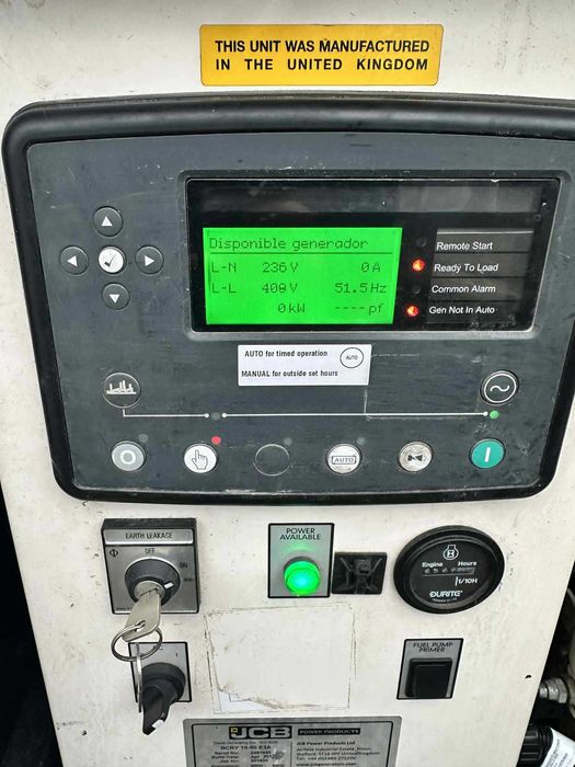 Generator Jcb 19 kva 2017