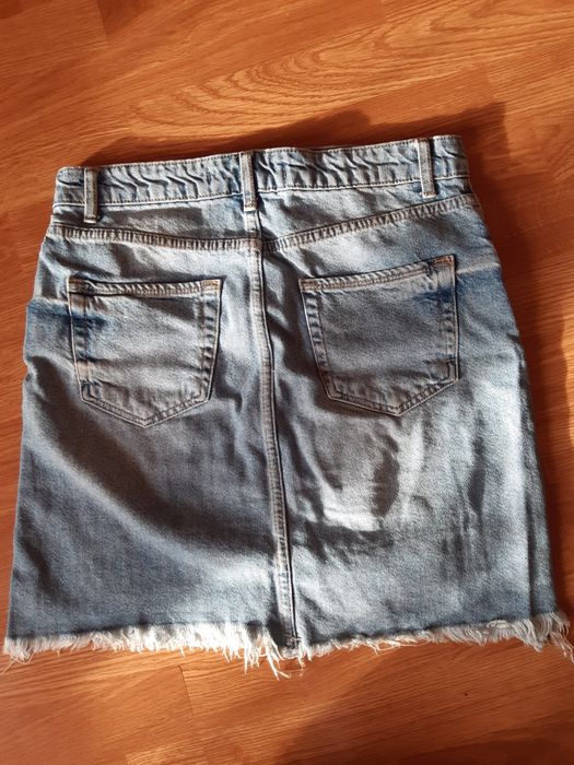 fusta de blugi albastra