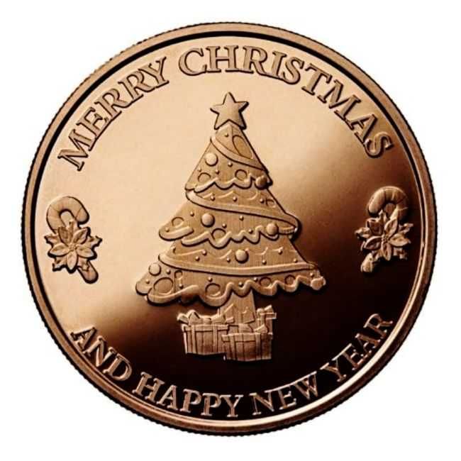 медни монети Коледен венец , Коледна елха , Коледа Рождество Христово