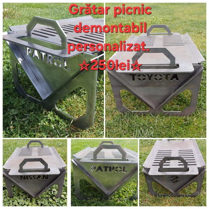Grătar picnic demontabil personalizat
