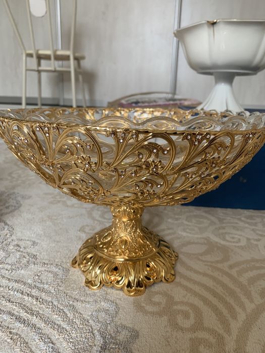 Мельхиорная фруктовница