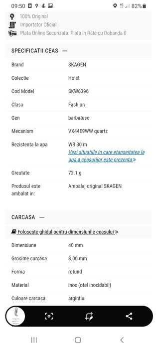 Ceas barbati skagen skw6396