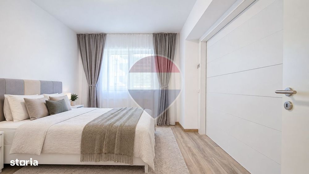 2 Camere 4 Zone Functionale | Nou, Mobilat | Comision 0| Etaj 1