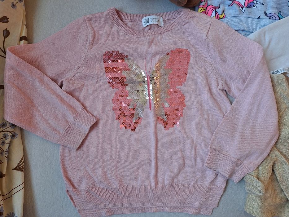 Нови блузки и пуловери за момиченце размер  104 см (3-4 г)