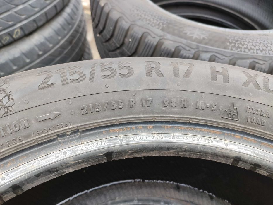 4бр Зимни гуми 215 55 17 - Continental - DOT 2024