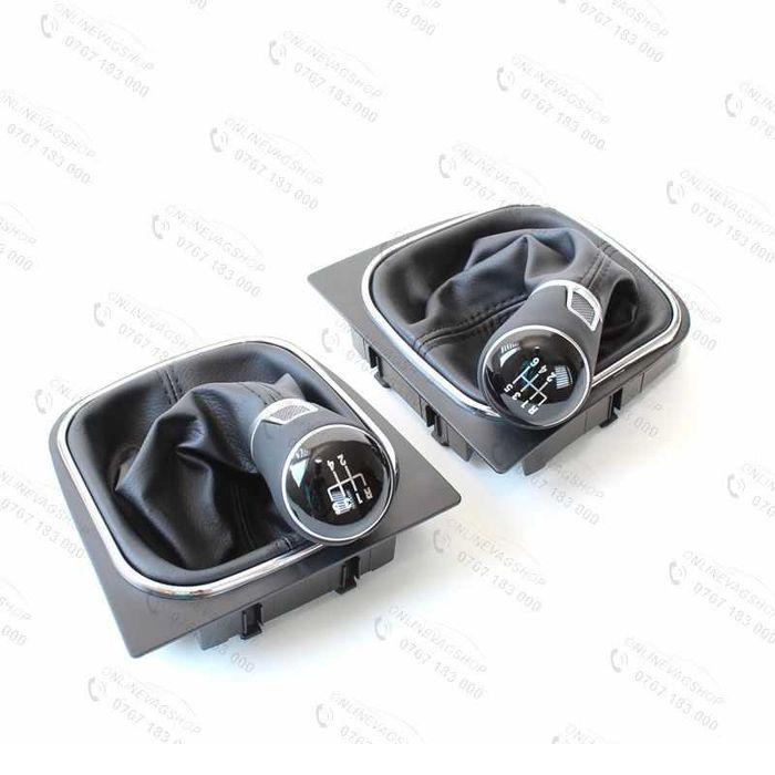 Schimbator viteze piele VW Golf 5, Golf 6, Jetta, Eos, Scirocco