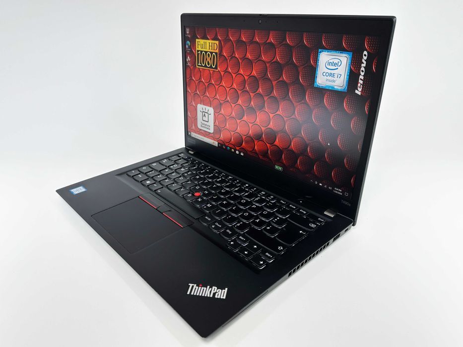 Laptop Lenovo Thinkpad T490s Intel i7 16 gb ram 128 gb ssd Ecran 14 inch Full HD Touchscreen  Design slim Gama business Factura si Garantie 12 luni