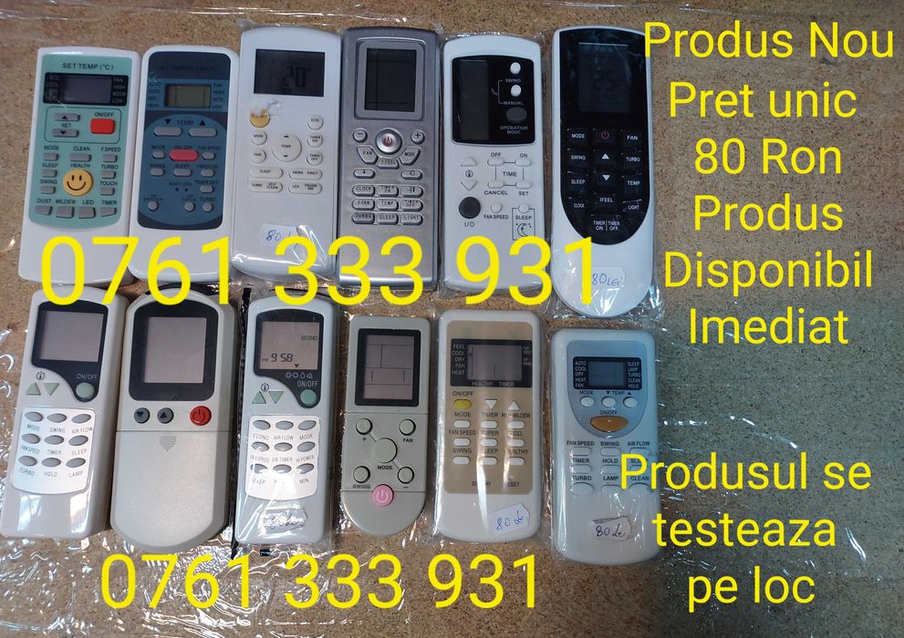 Telecomanda aer Chigo Platinium Beko StarLight Heinner Alizee Tojo Akai Samsung Lg Habitat Romstal