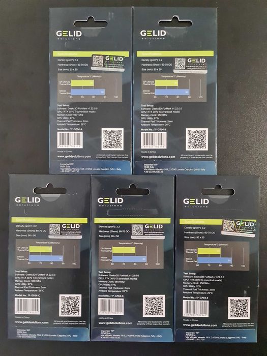 Thermal Pad Gelid GP-Ultimate 15 W/mK – 90x50x1.5mm pentru SSD M.2, VRAM, GPU - Pad Termic