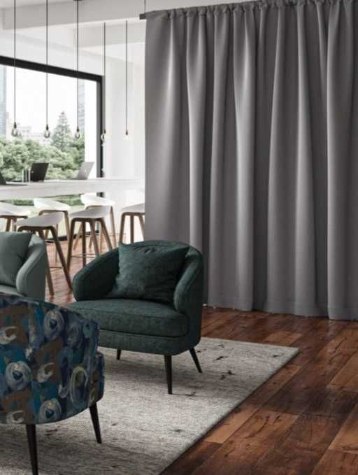 Блекаут завеси светло сив цвят