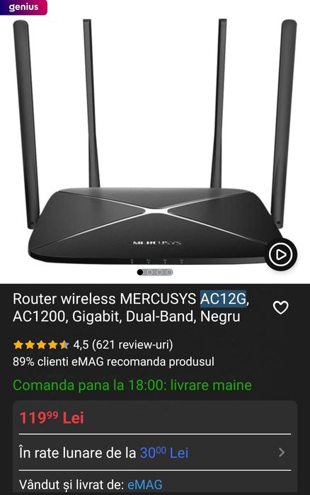 Wifi Mercusys Gigabit