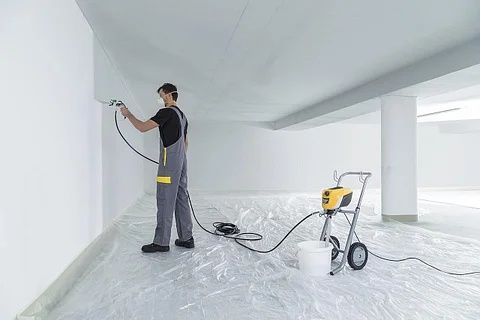 Покраска аппаратом покрасочным