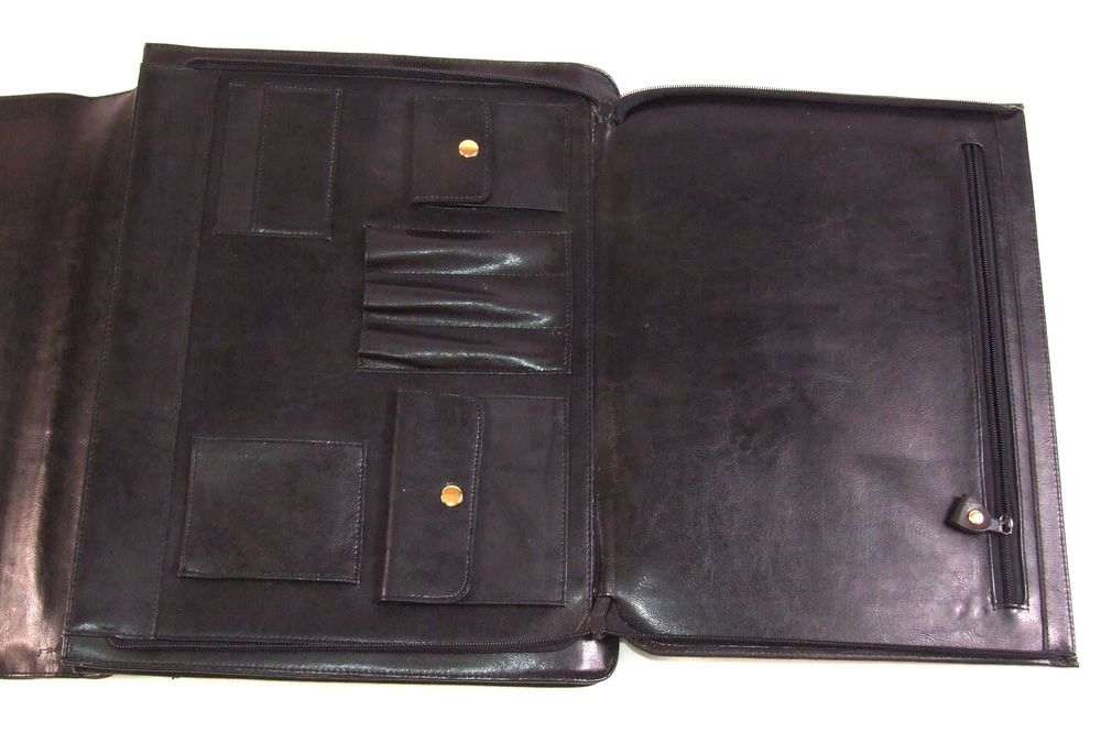 Servieta piele faux - multe compartimente, practica, eleganta, ca NOUA