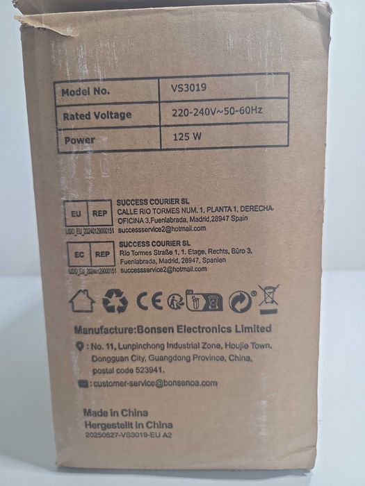 Aparat vidat Bonsenkitchen VS3019 – 125W – cu cuțit integrat
