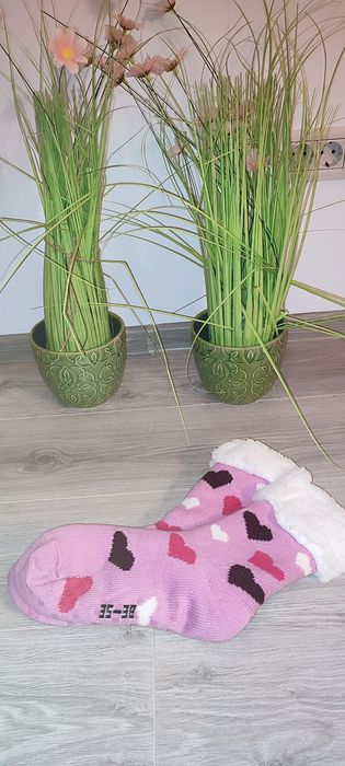 Șosete cu talpă antiderapantă Sterntaler - Inimioare, 35/38 mărimea, r