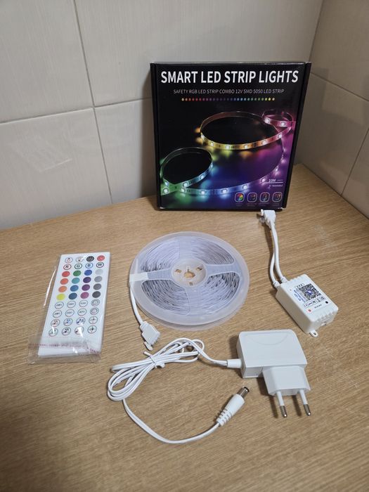 Чисто нова Смарт LED лента (Smart LED Strip Lights). Тип и размер: RGB