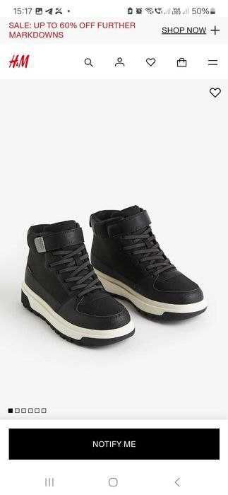 Ботинки детские h&m