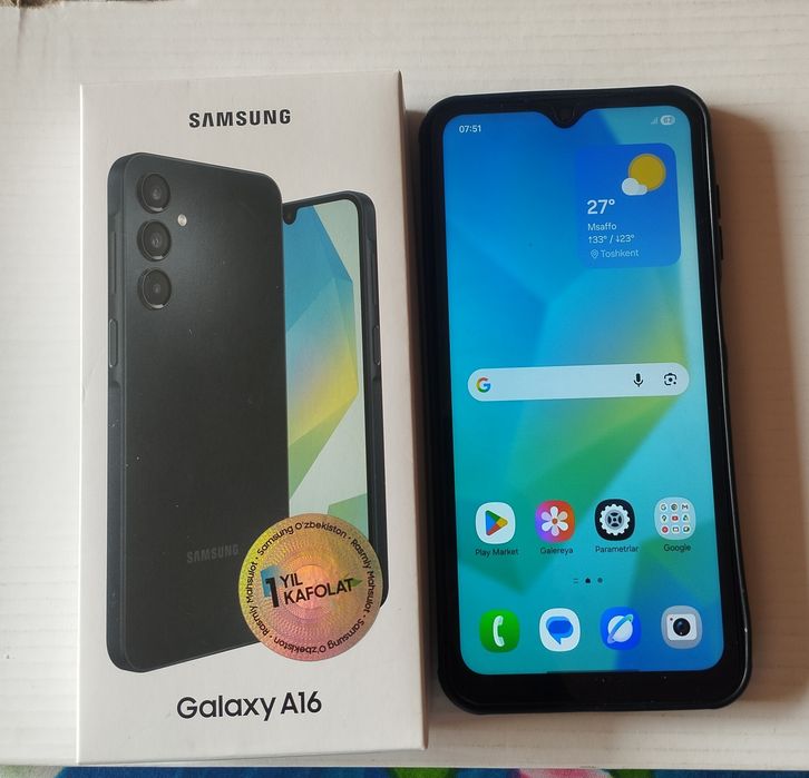 Samsung A 16. 8 gb & 256 gb
