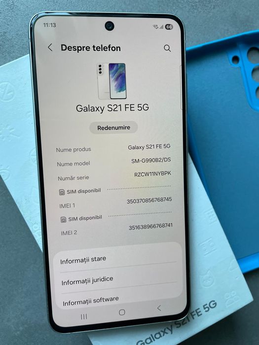 Samsung S21 FE cu 6Gb RAM și 128 Gb memory