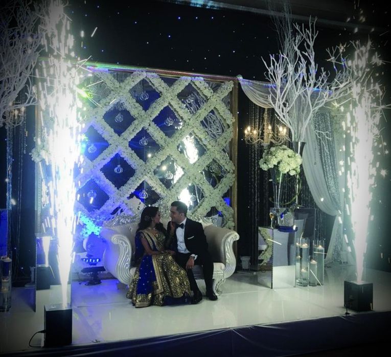 Fum greu cu gheață carbonică / Aranjamente cu baloane / nuntă, botez