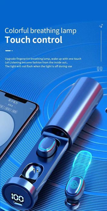 Блутут безжични B9 TWS Bluetooth 5 стерео слушалки хендсфри Sport Gamе