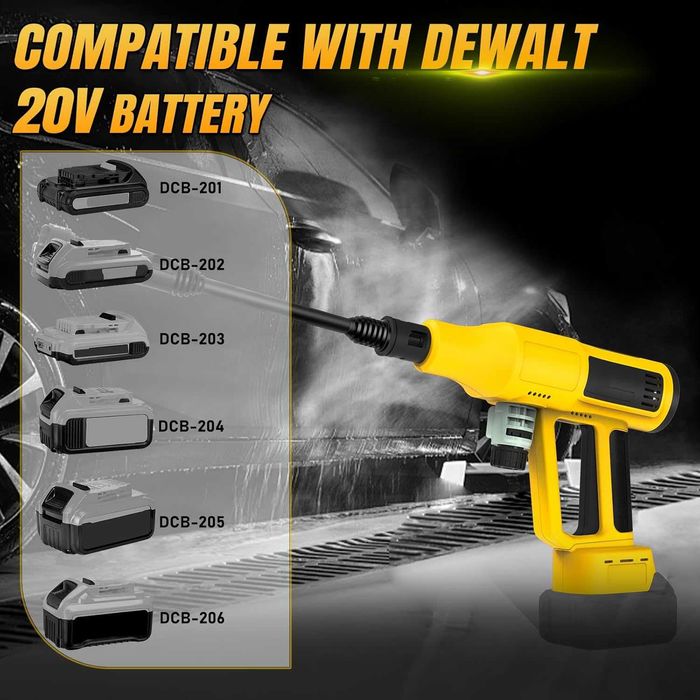 Pistol Spalare Presiune compatibil Dewalt 20V - 700 PSI - Duza 6-in-1