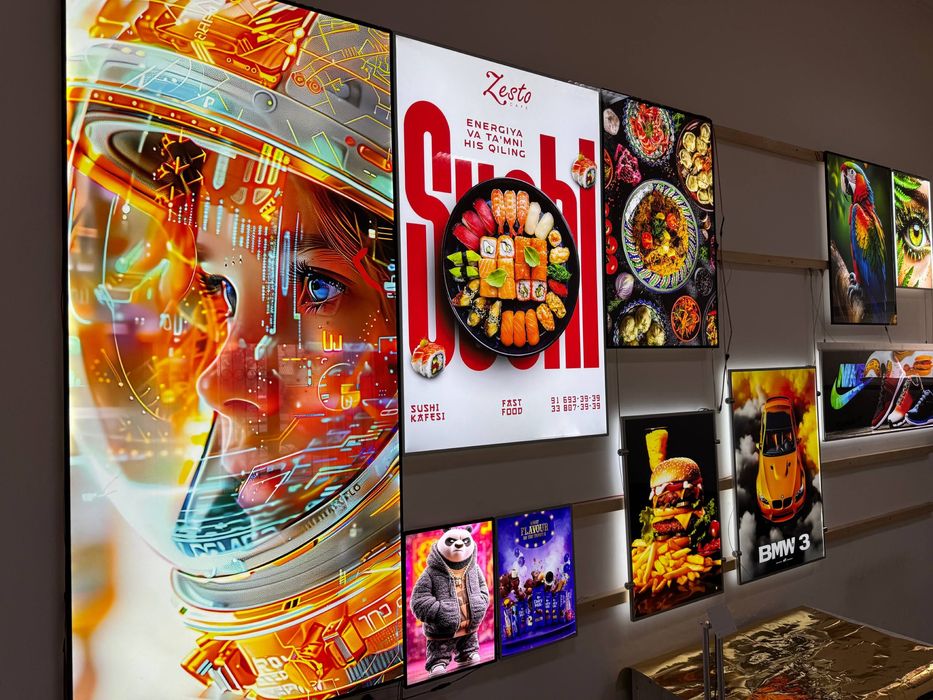 Ultra slim led lightbox Optom  narxlarda !!!