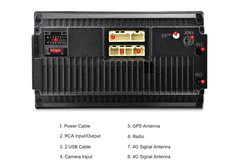 Navigatie dvd auto Android 8.1, 2Din mp5 player auto Garantie 2 ani