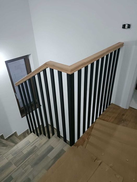 producem balustrade moderne de tip riflaj in Timis la pret mic