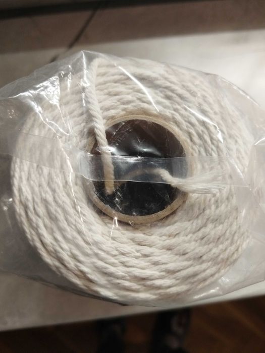 Усукано въже за макраме памучно 200 м