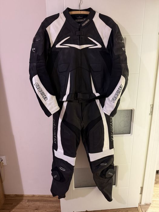 Мото екип PROBIKER – кожен комплект от 2 части размер 58