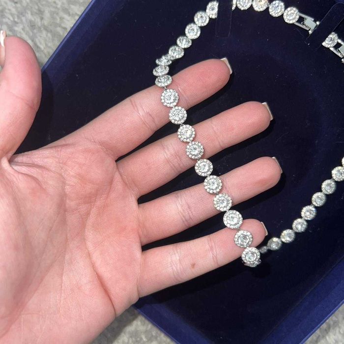 Colier Swarovski Angelic Argintiu - nou, în cutie