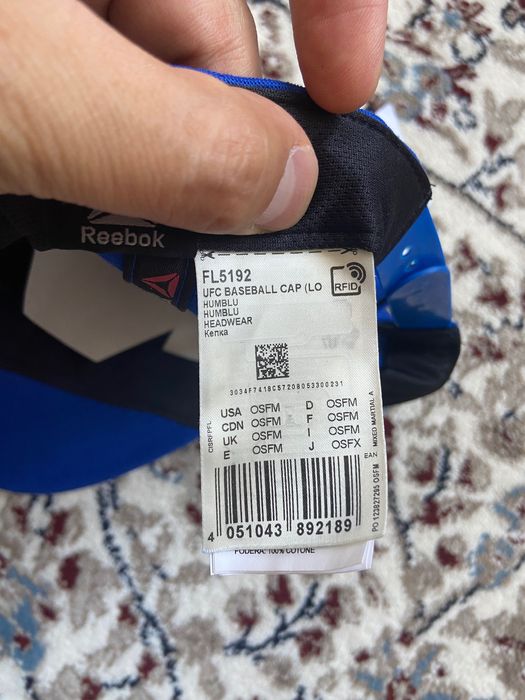 Бейсболки Reebok UFC