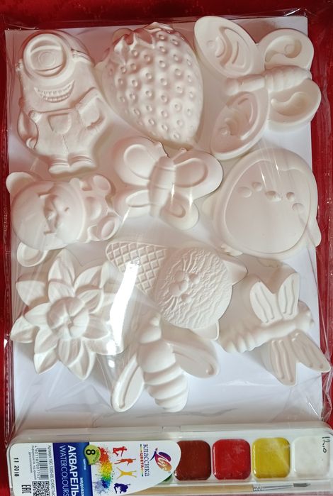 Фигурки раскраски для детского творчества из гипса