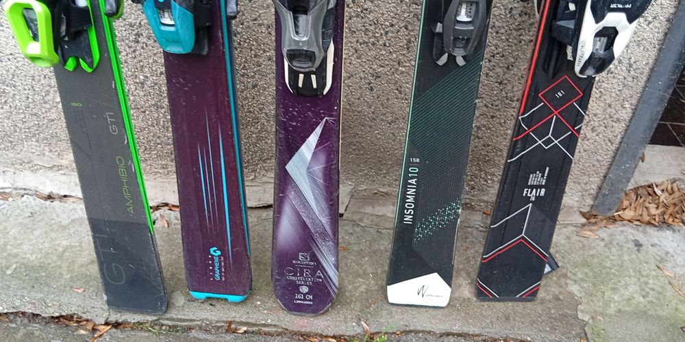 Ски с автомати 160см. в топ състояние