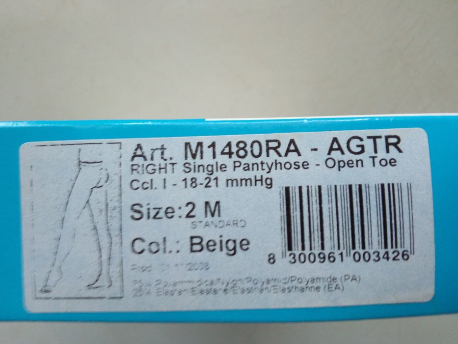 Чорап с колан за разширени вени